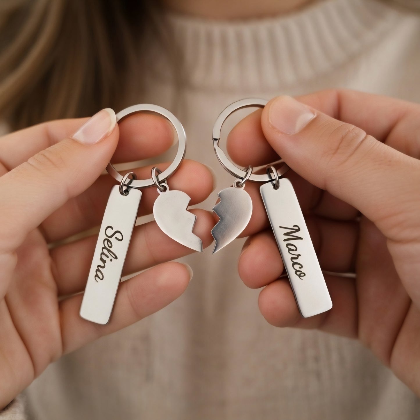 Personalisiertes Puzzle-Schlüsselanhänger