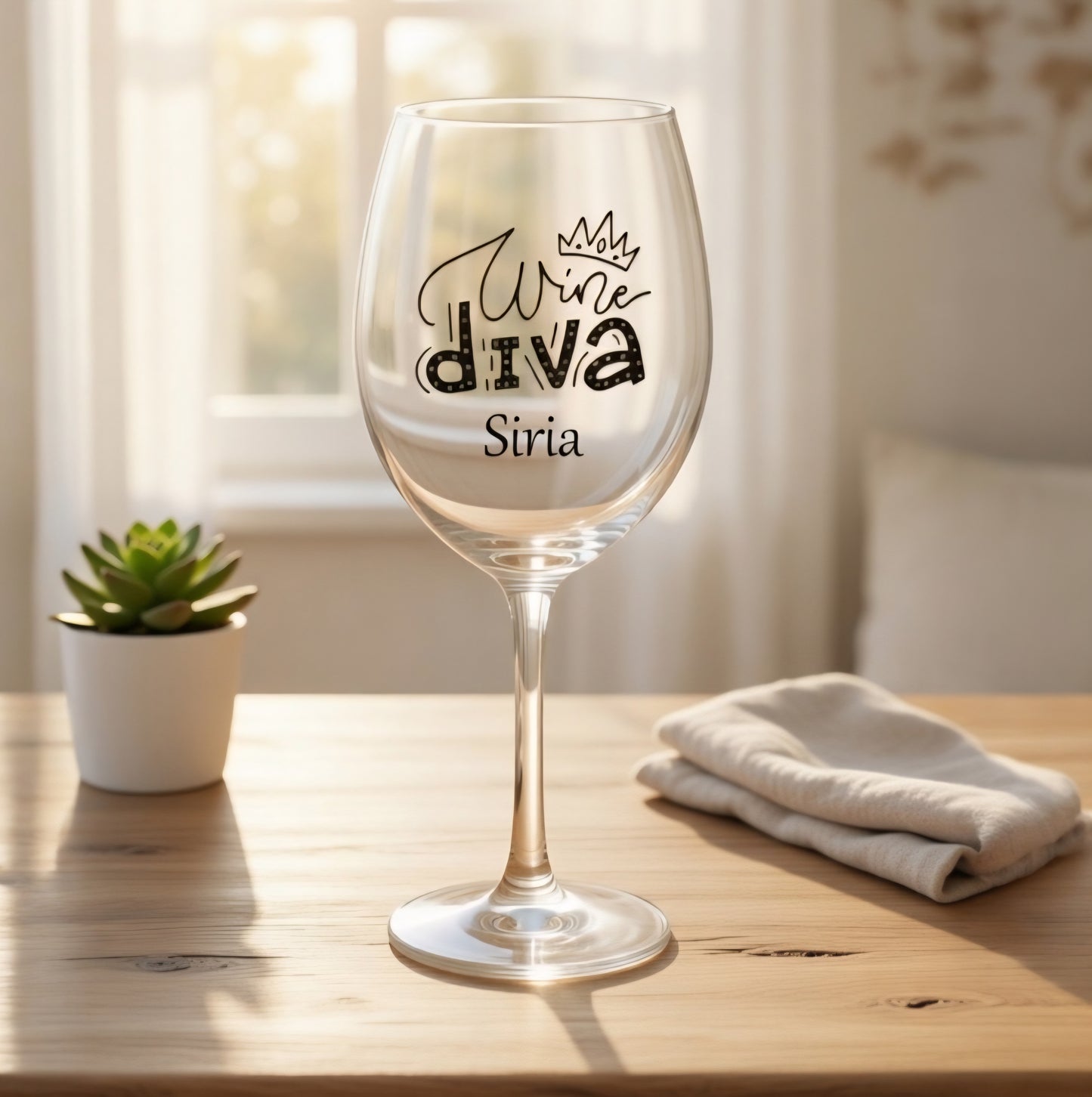Personalisiertes Weinglas