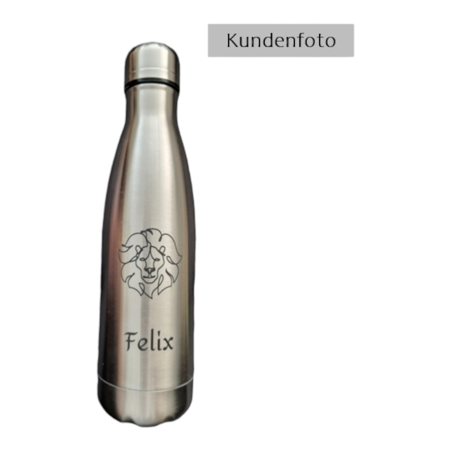 Isolierflasche Silber