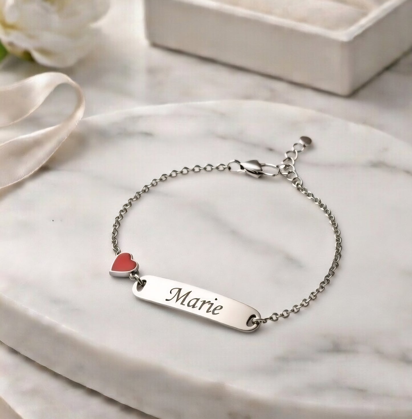 Personalisiertes Herz-Armband