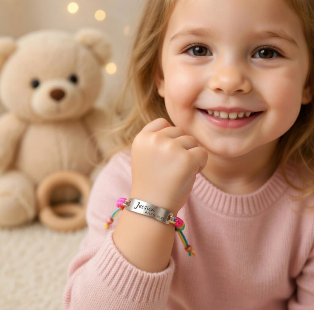 Personalisierbarer Notfallarmband für Gross & Klein