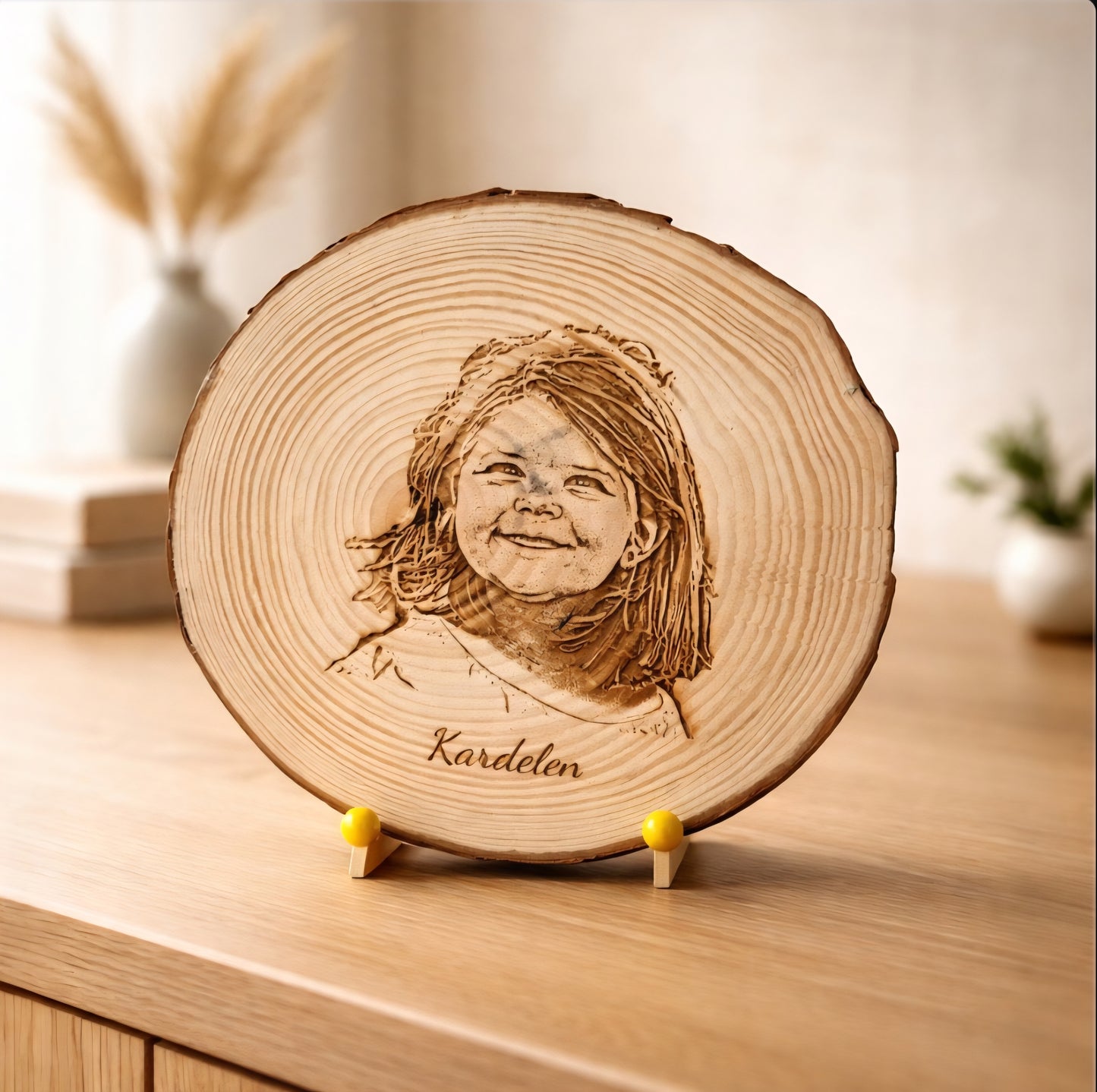 Personalisierte Baumscheibe