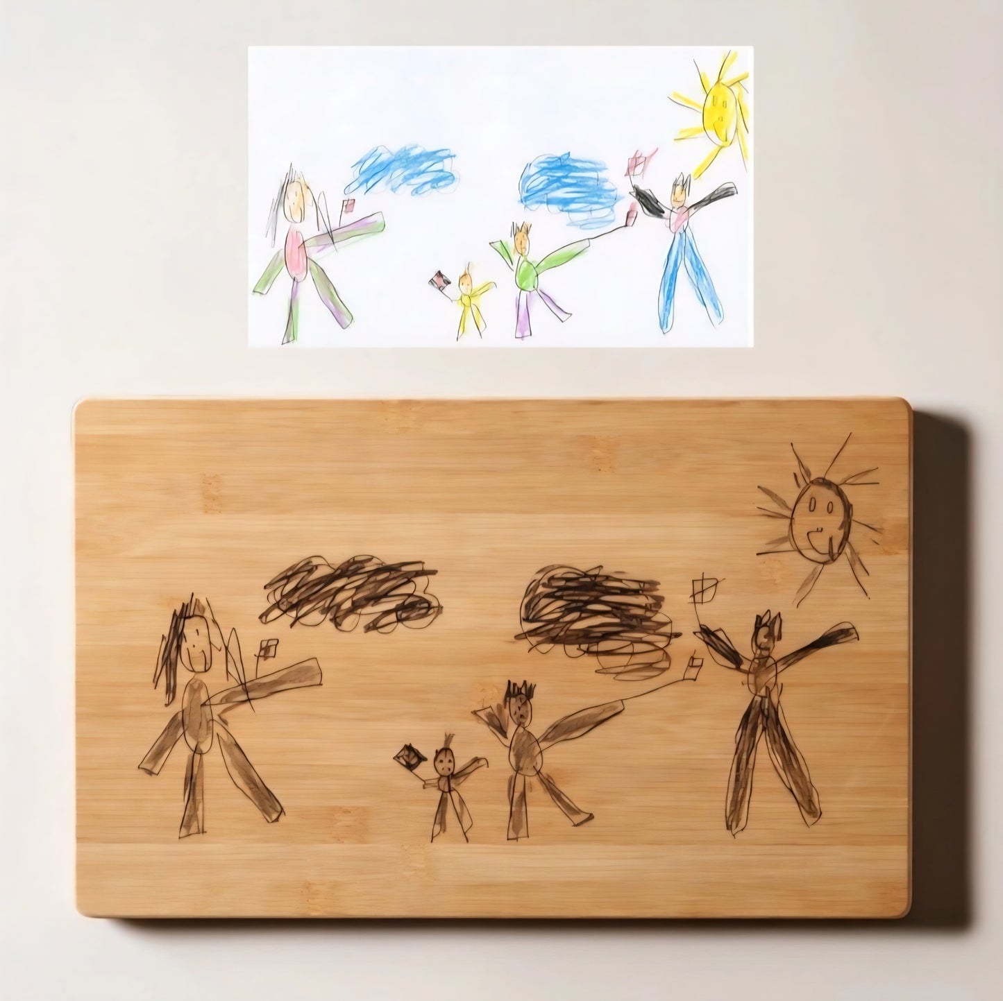 Personalisiertes Frühstücksbrett