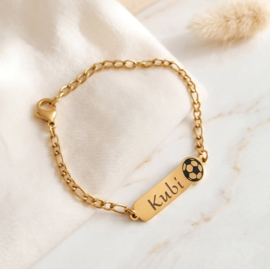 Personalisierter Armschmuck Fussball