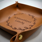 Personalisierte Leder-Ablageschale