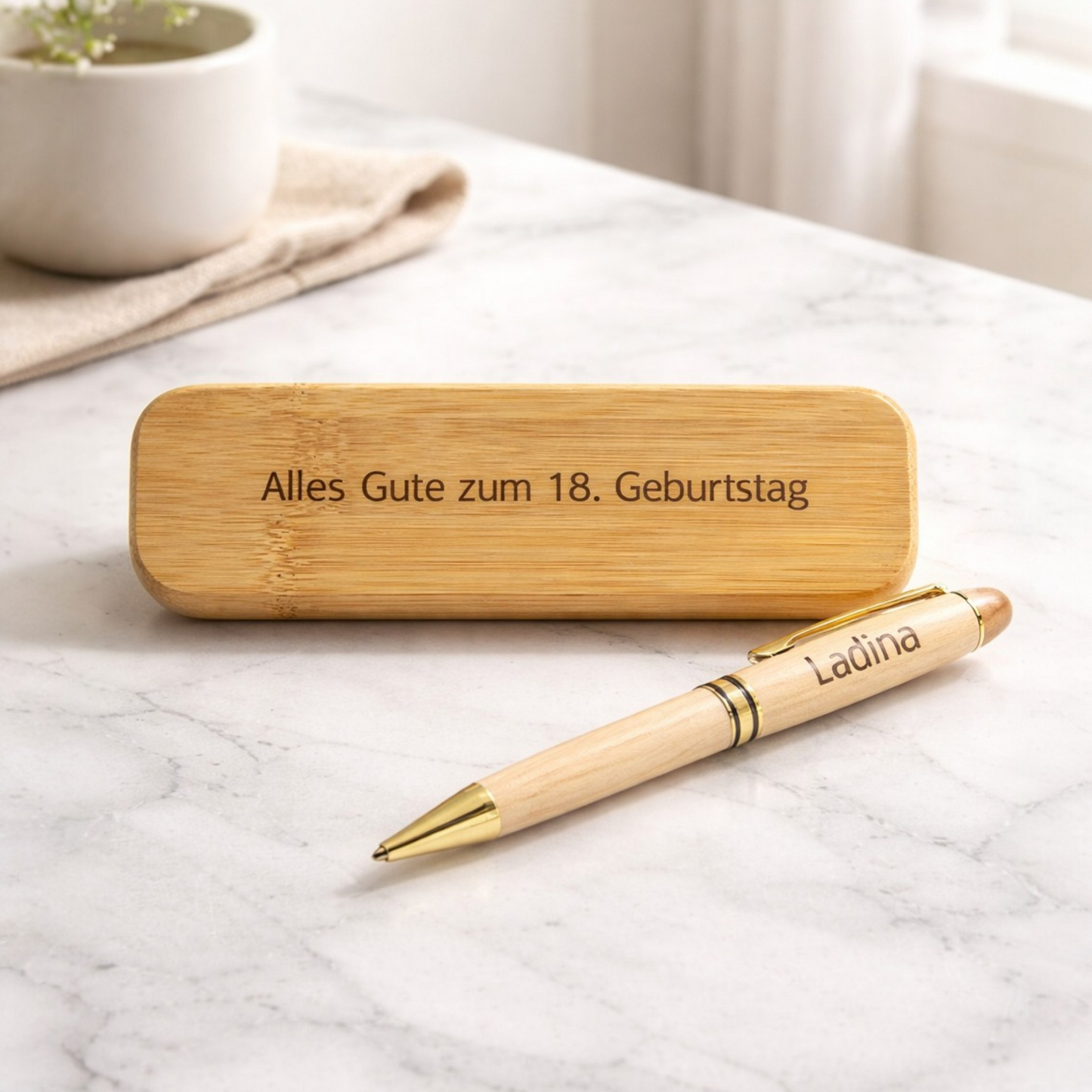 Personalisierter Kugelschreiber mit Box