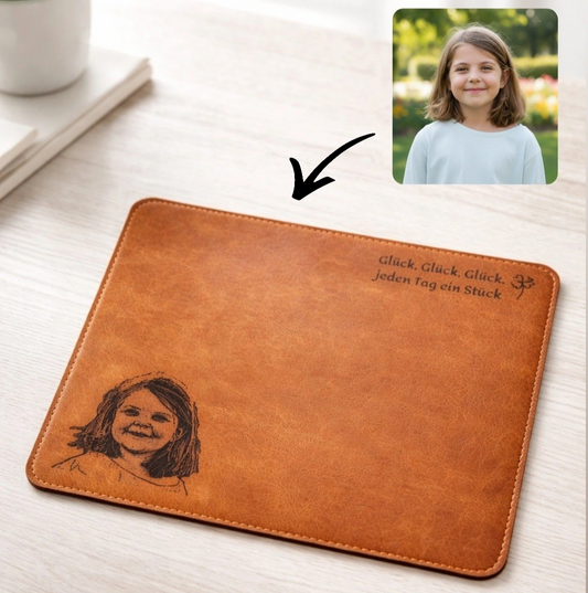 Personalisiertes Leder-Mauspad