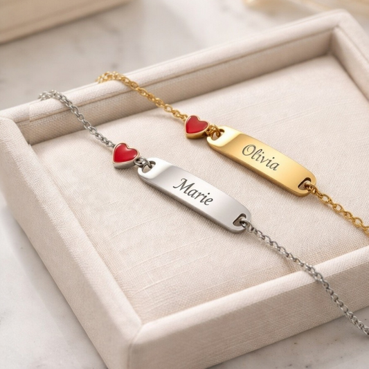 Personalisiertes Herz-Armband