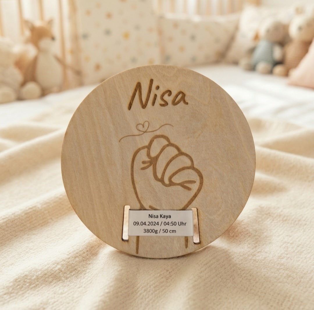 Personalisierter Geburtsarmbandhalter