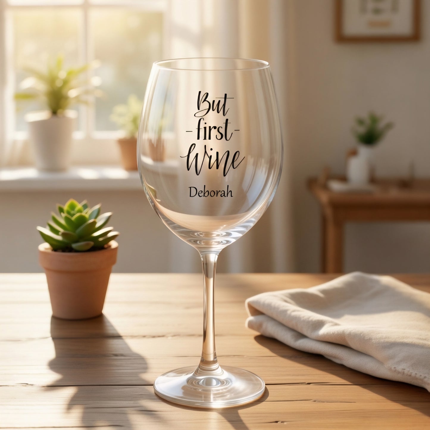 Personalisiertes Weinglas