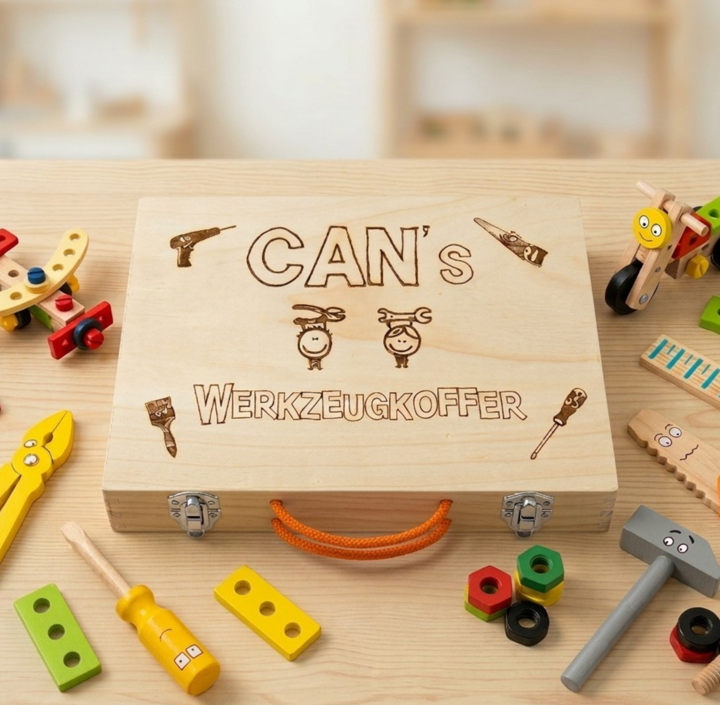 Personalisierter Kinder-Werkzeugkoffer