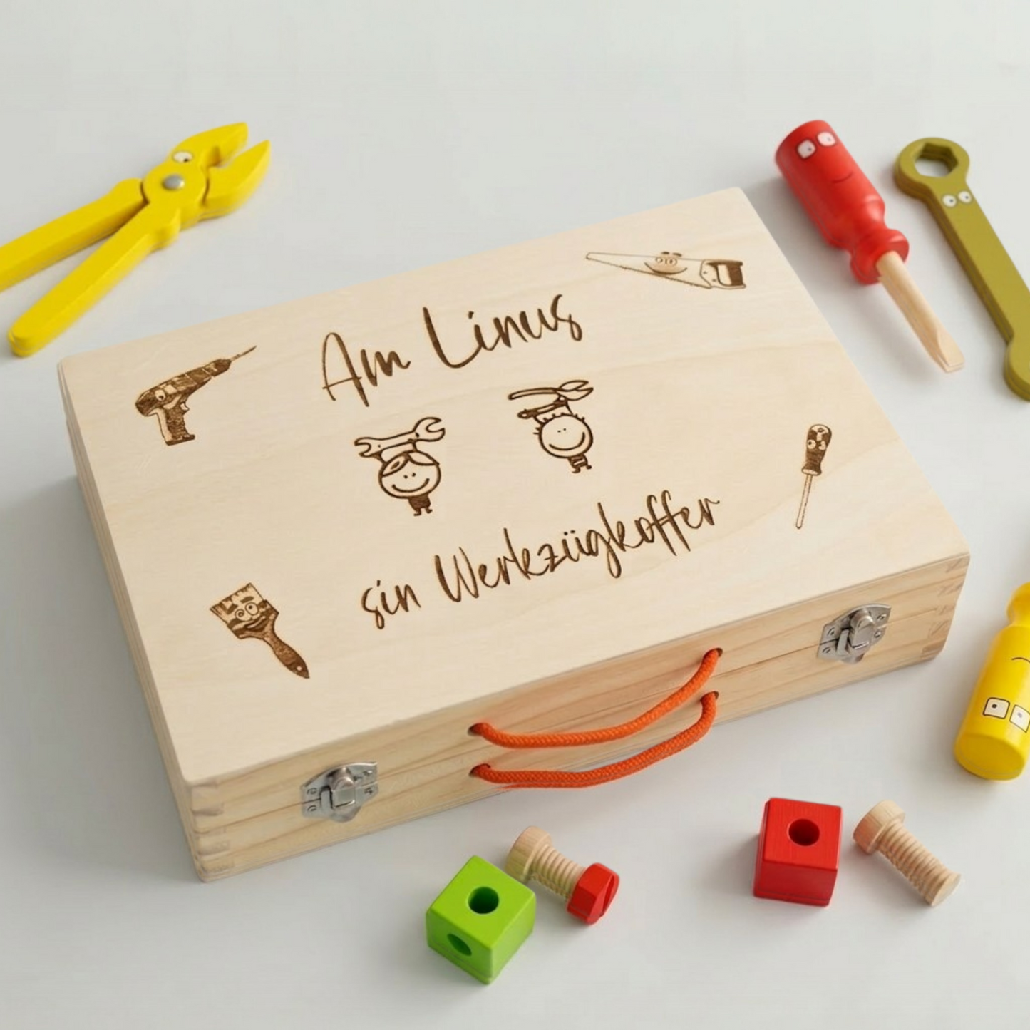 Personalisierter Kinder-Werkzeugkoffer