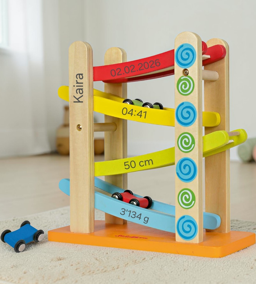 Personalisierte Autorennbahn