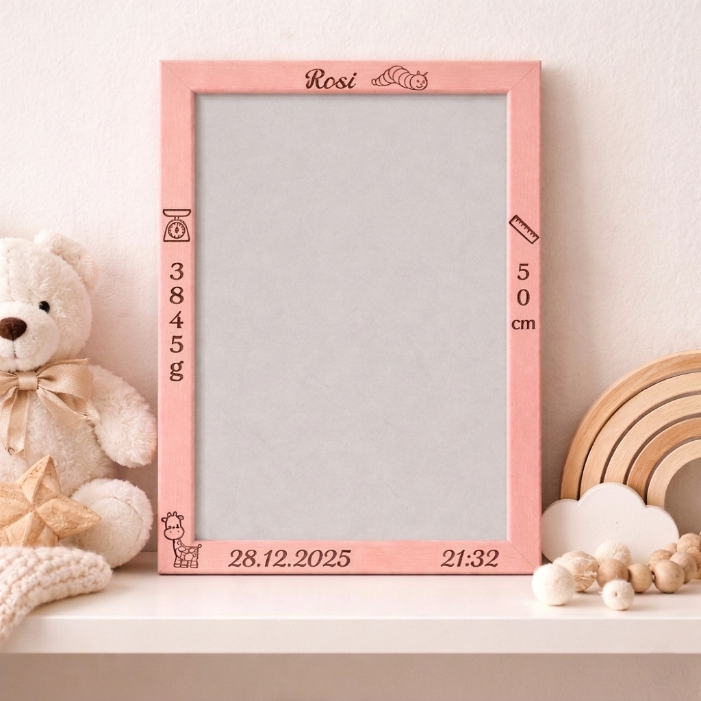 Personalisierter Baby-Bilderrahmen