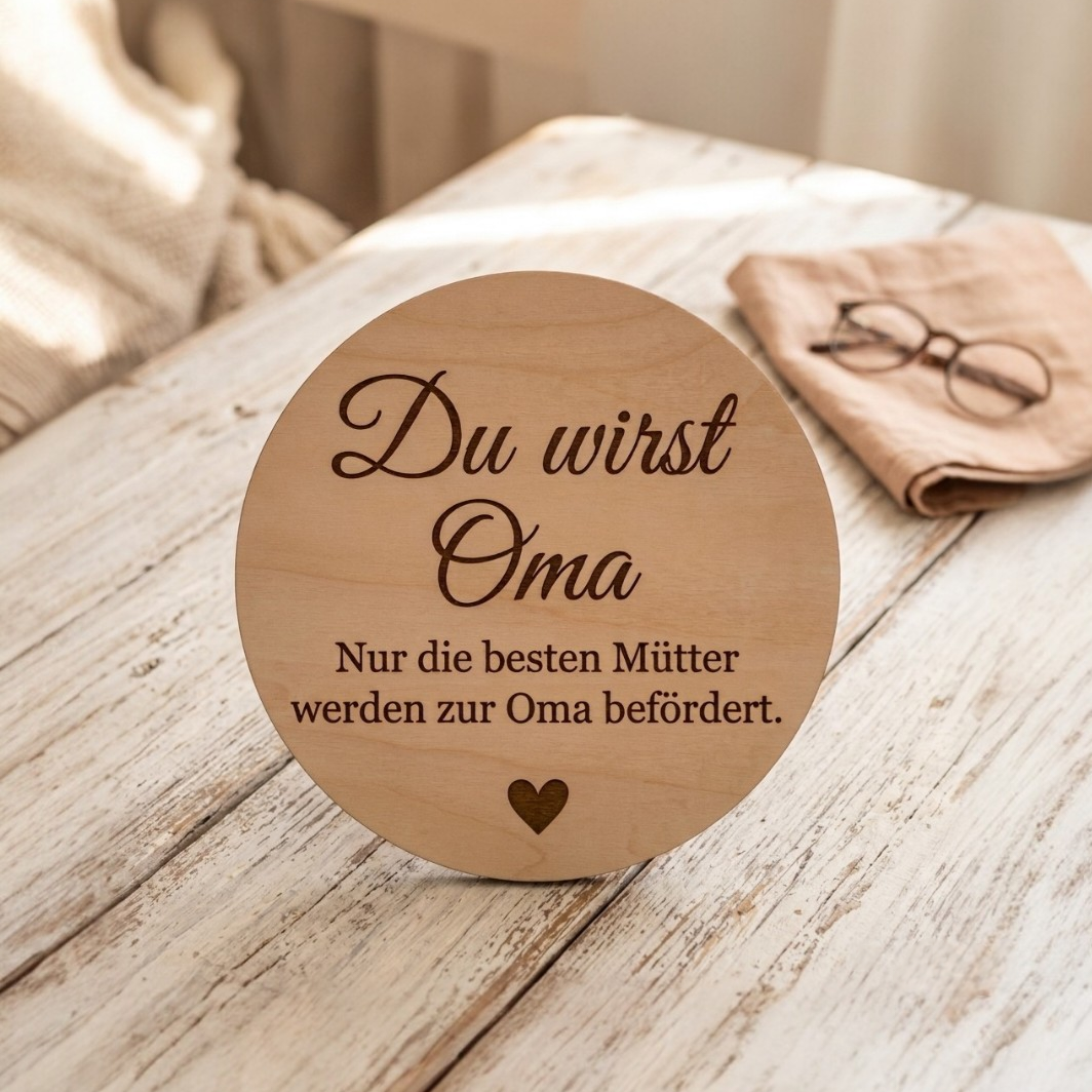Personalisierte Holzplatte klein
