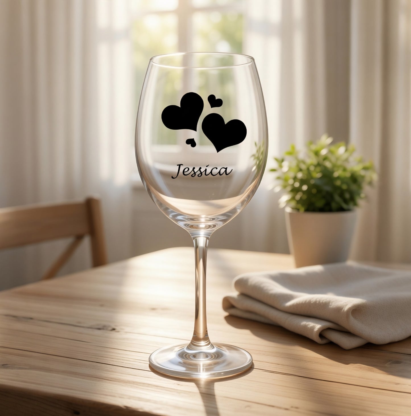 Personalisiertes Weinglas