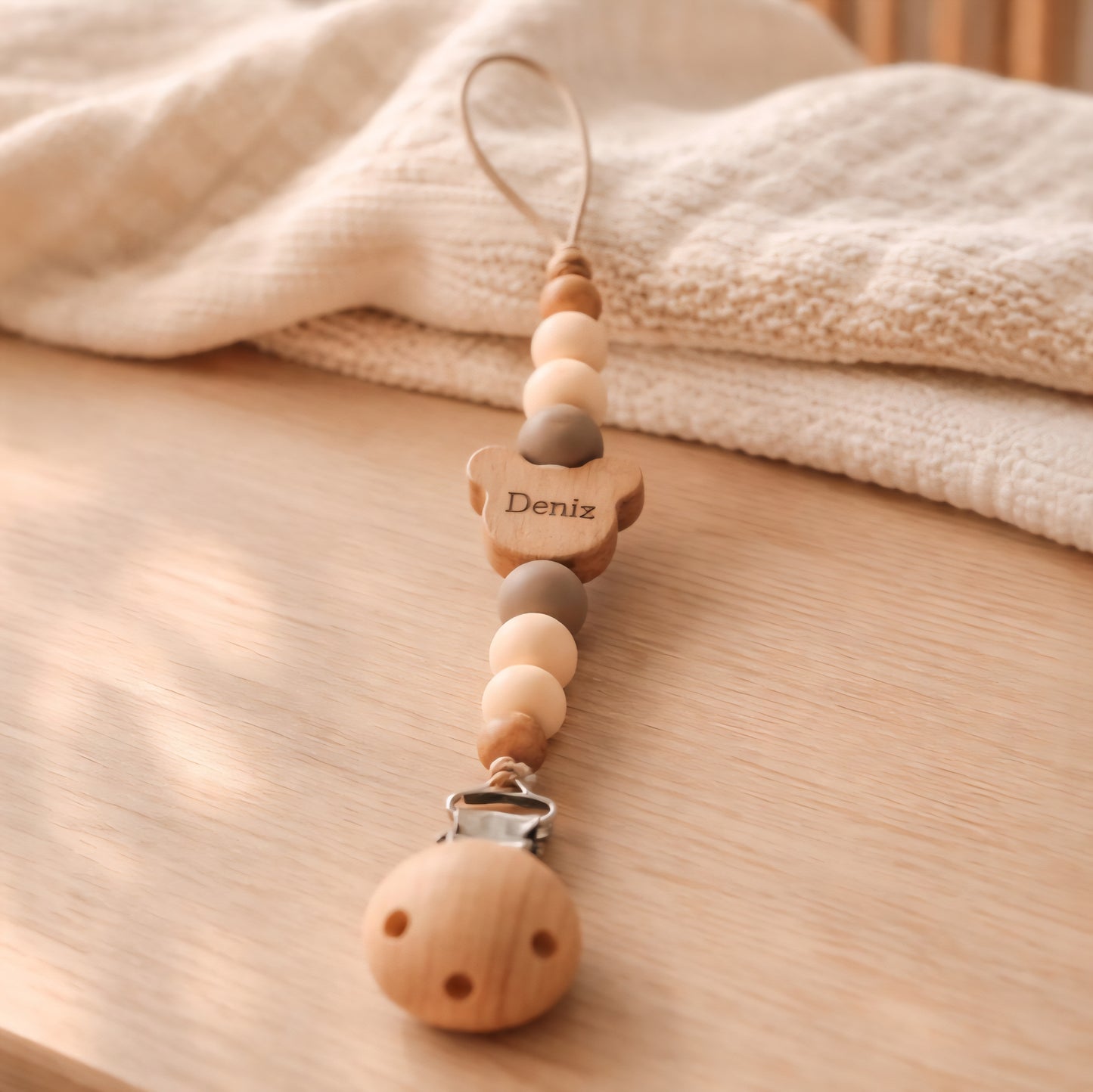 Personalisierbare Schnullerkette