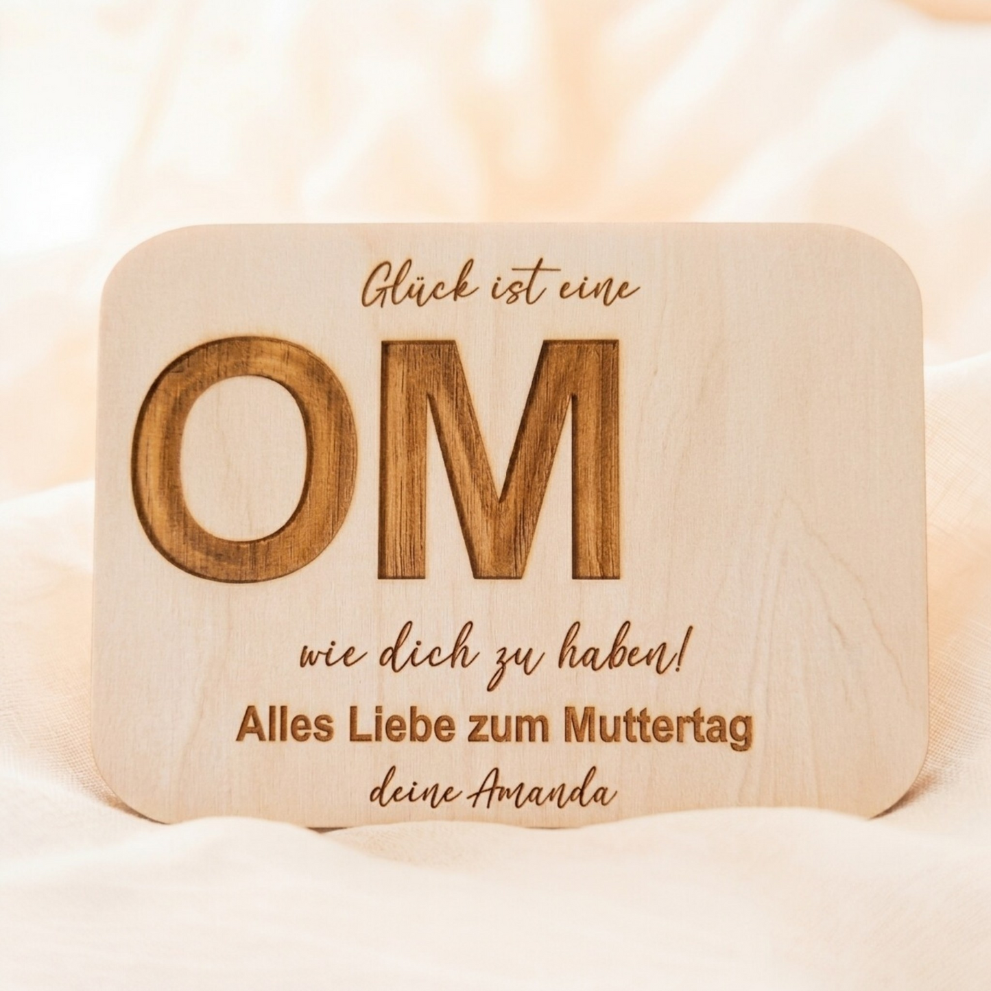 Personalisiertes Holzschild "Muttertag"