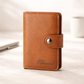 Personalisiertes Slim Wallet mit Knopf