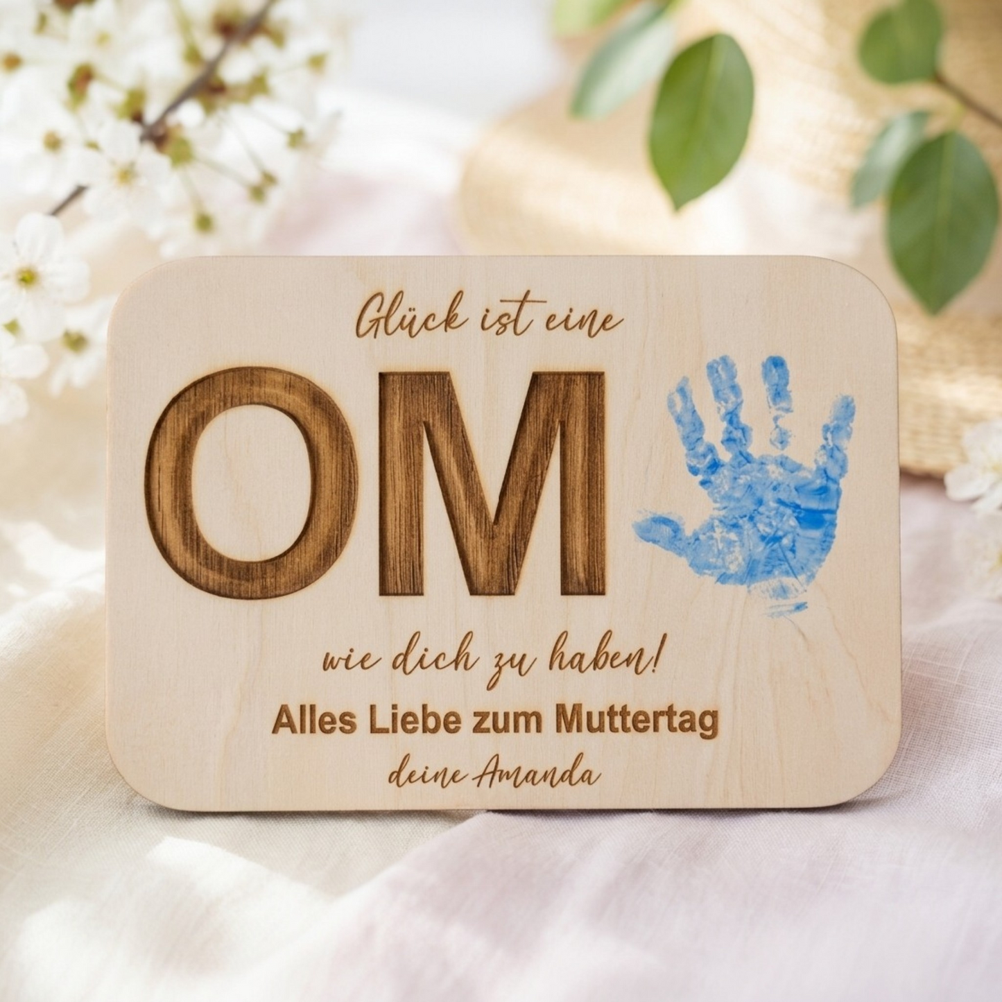 Personalisiertes Holzschild "Muttertag"
