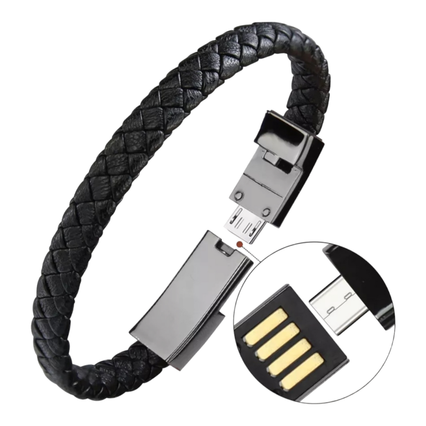 Armband mit integriertem USB Ladekabel